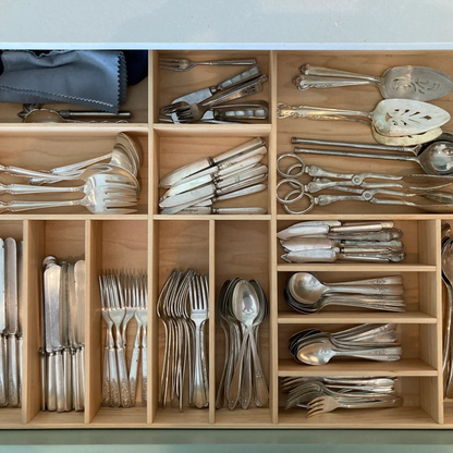 Silverware Drawer Organizer, Maple