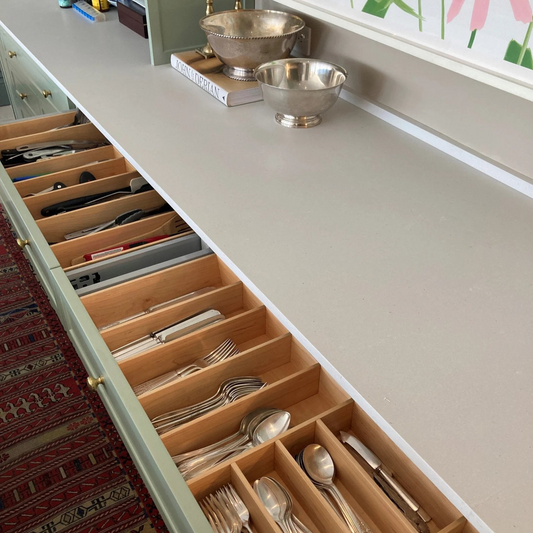 Silverware Drawer Organizer, Maple