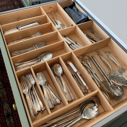 Silverware Drawer Organizer, Maple