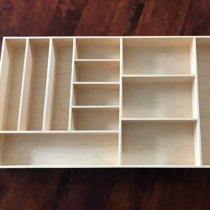 Utensil Drawer Organizer, Maple