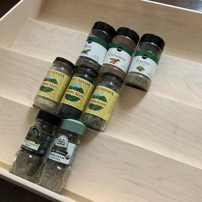 Spice Drawer Organizer, Maple