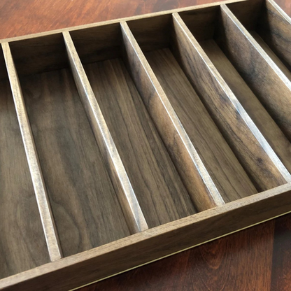 Desk Drawer Organizer, Walnut