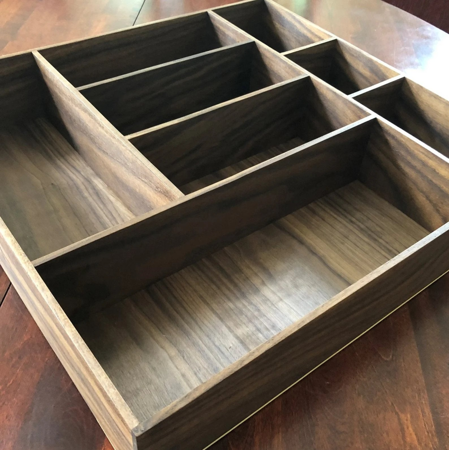 Desk Drawer Organizer, Walnut