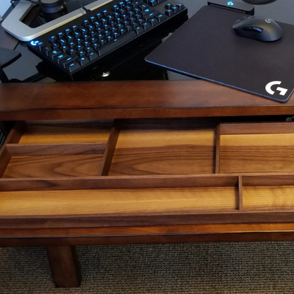 Desk Drawer Organizer, Walnut