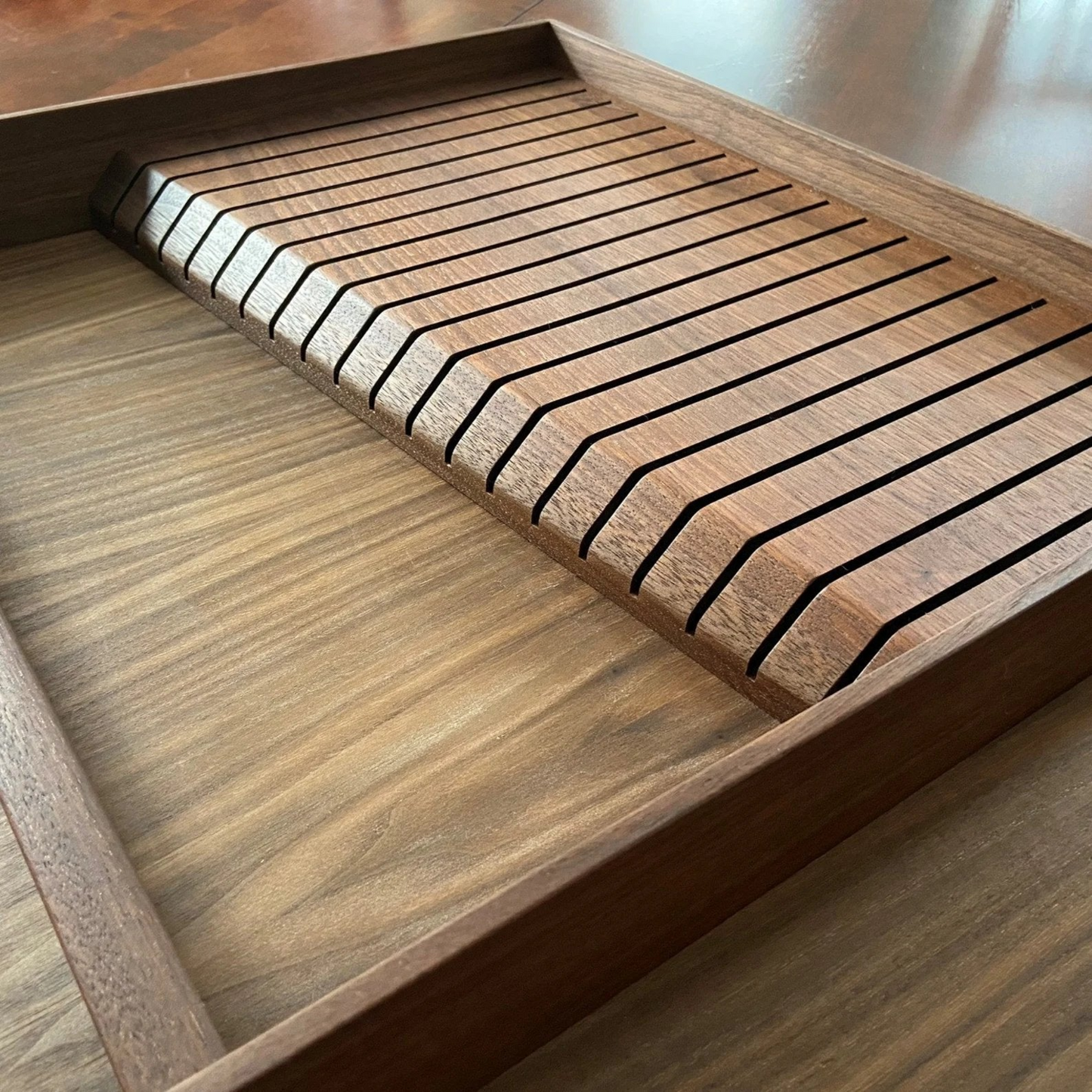 Knife Drawer Organizer, Walnut